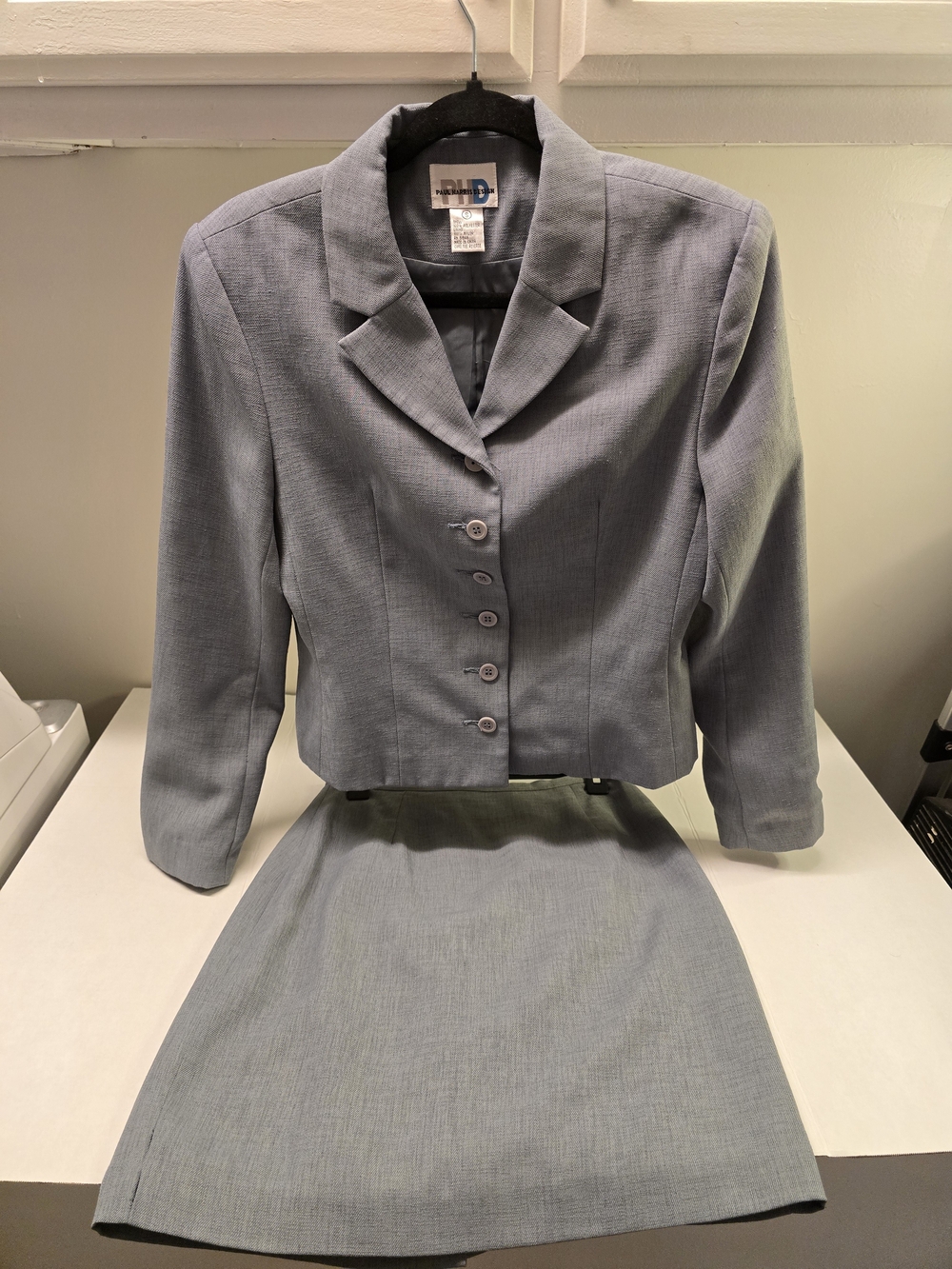 Tailored Two-Piece Women's Skirt Set in Light Sage GREEN